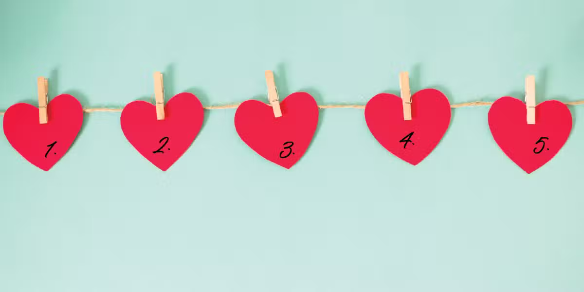 Hearts on a wall